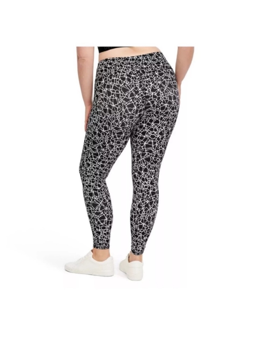 Diane Von Furstenberg cracked glass black white leggings target 2X